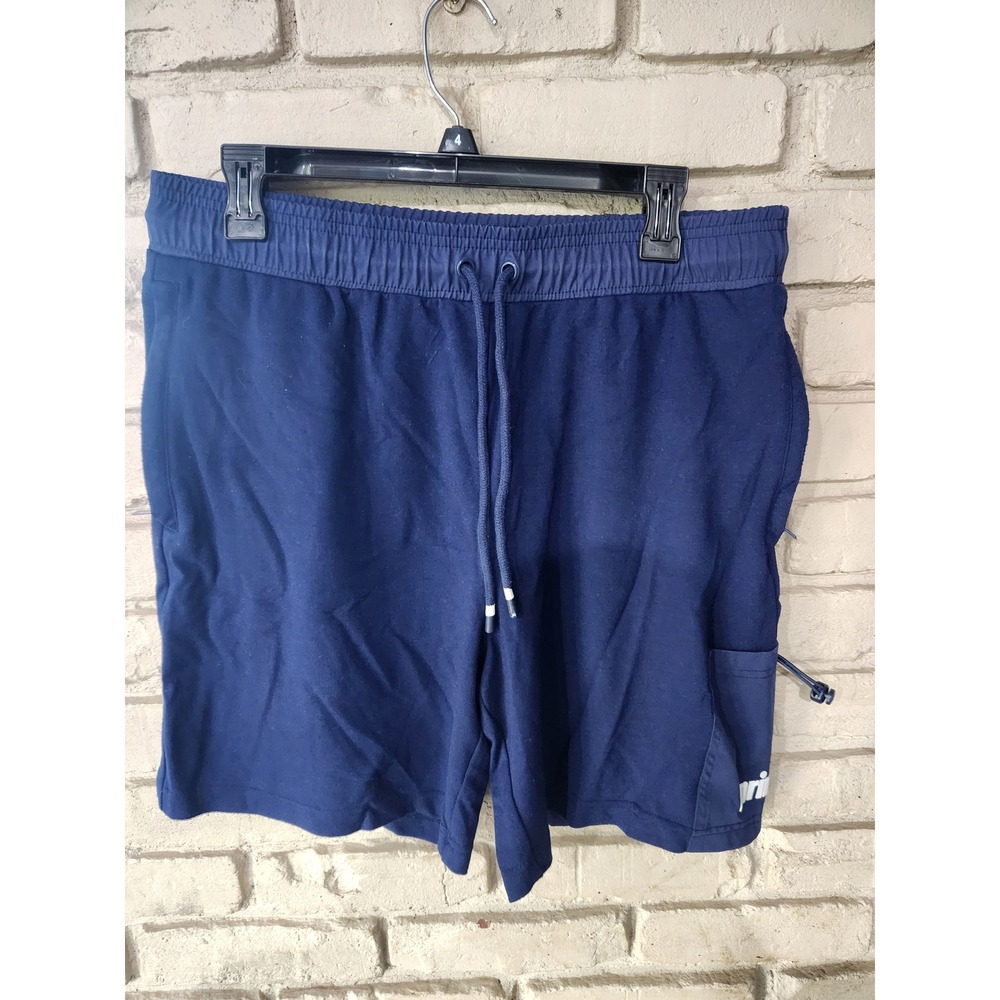 Prince Pickleball Mens Navy Blue Athletic Shorts